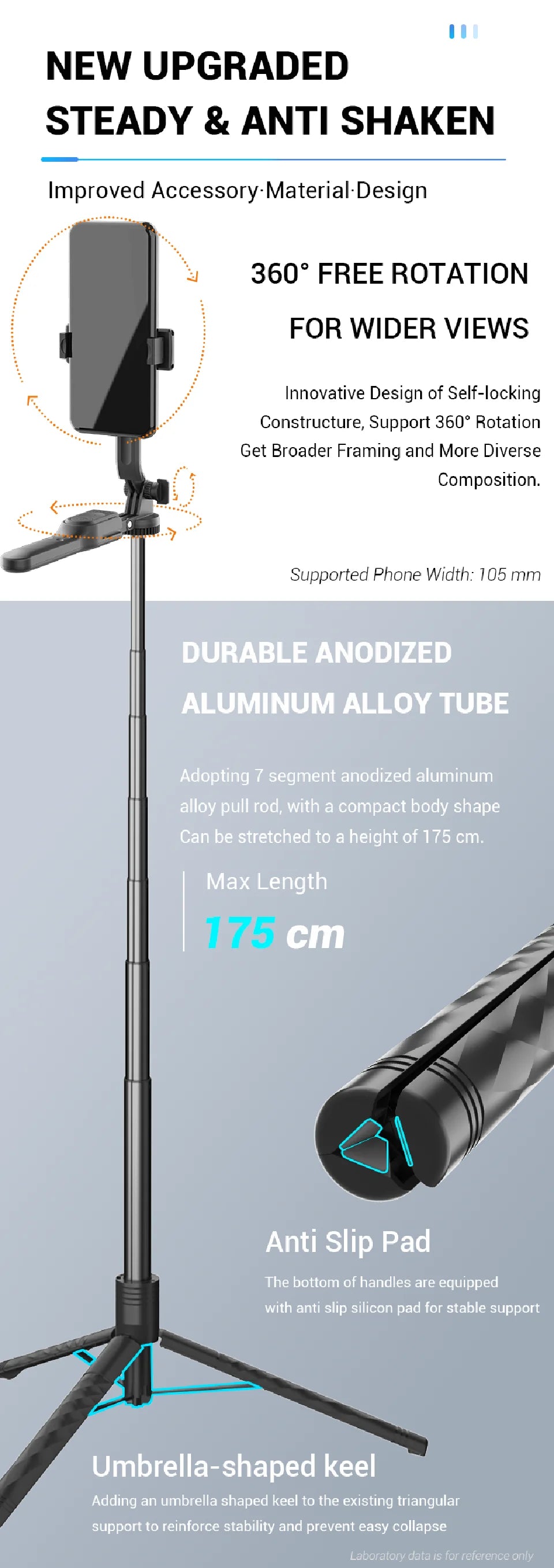 FGCLSY New Tripod for Smartphone Camera,Stand with Bluetooth shutter and light,Wireless Selfie Stick brackets with Phone Holder