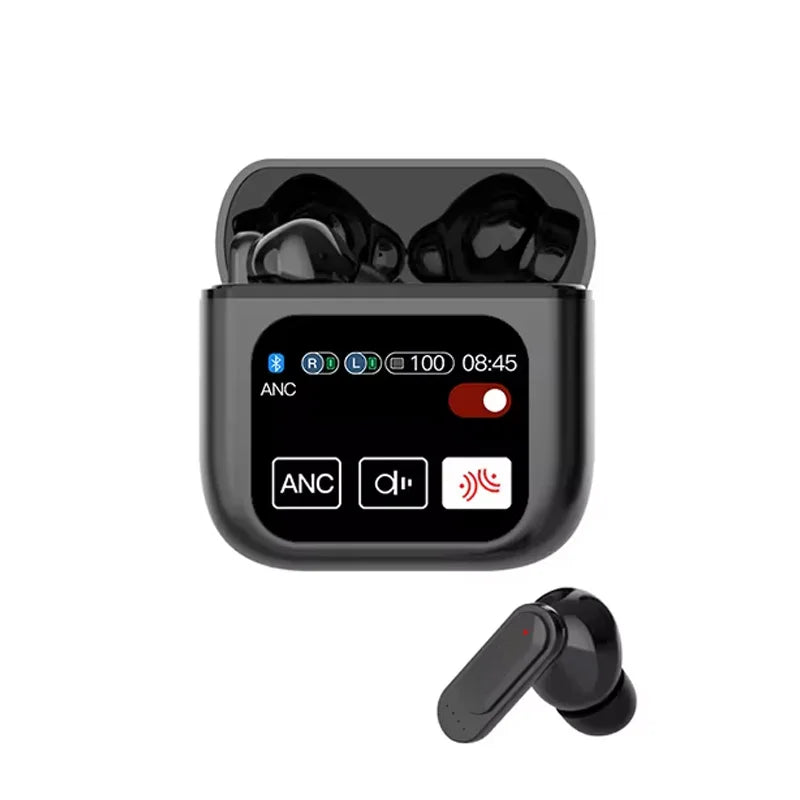 SE-60 TWS Touch Screen Bluetooth 5.4 Earphones ANC ENC Noise Cancelling Gaming Low Latency Stereo Wireless Earbuds Long Battery