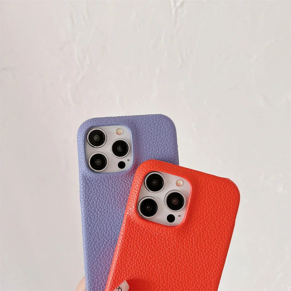 Personalised Customize Initials Name DIY Case For iPhone 17 Pro Max 16 15 17 Pro Max 14 13 12 Candy Color Leather Cover