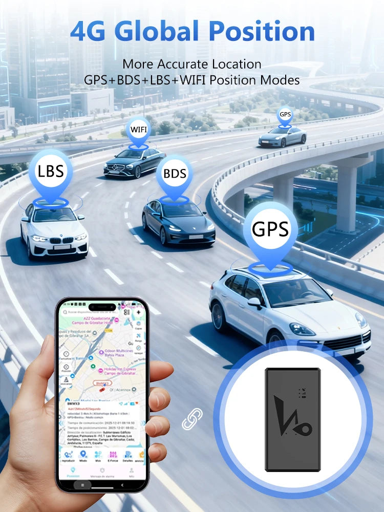 Strong Magnet 4G Car GPS Tracker Vehicle Locator Vibration Alarm Long Standby 20000/10000mAH Battery with Free APP