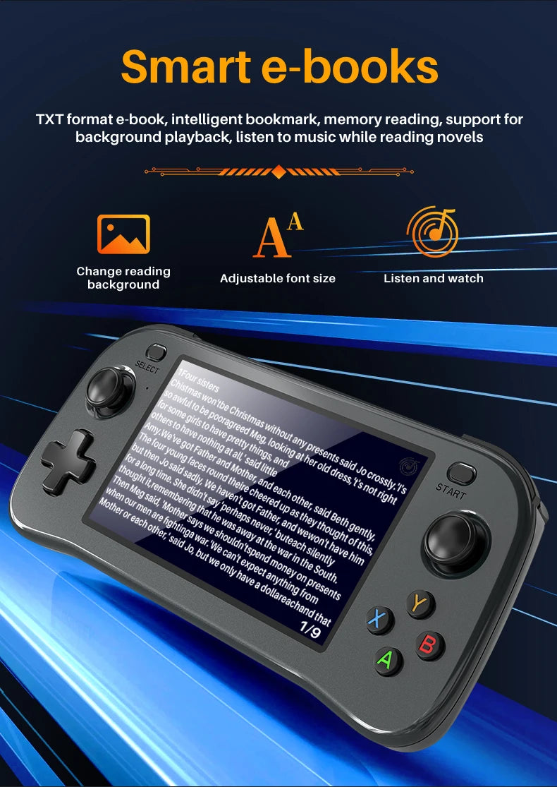 SF3100 Retro Handheld Video Game Console Classic Games Pocket Player 4.5 Inch IPS Screen 3000mAh Portable Linux System SF3000