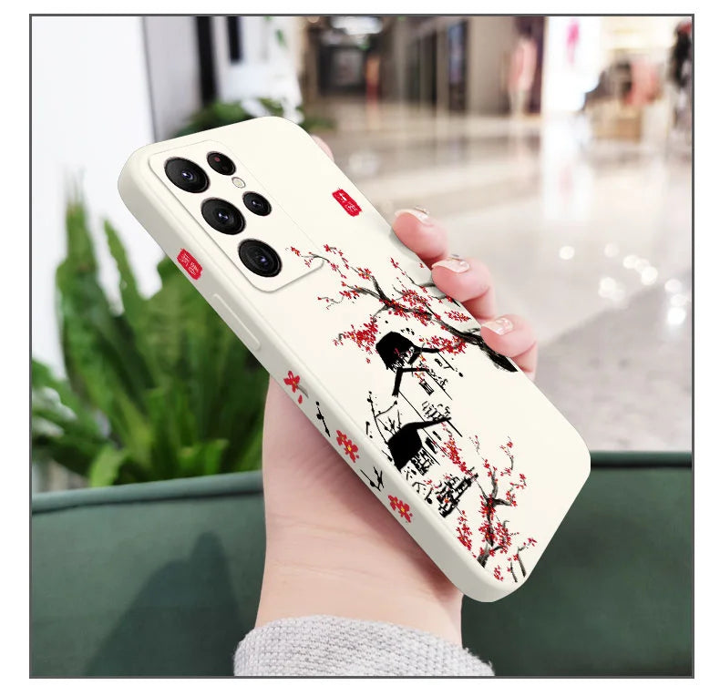 Field Wind Phone Case For Samsung Galaxy S25FE S24 S23 S22 S21 S20 S10 S10E S9 Ultra Plus FE Note 20 Ultra 10 9 Plus Cover