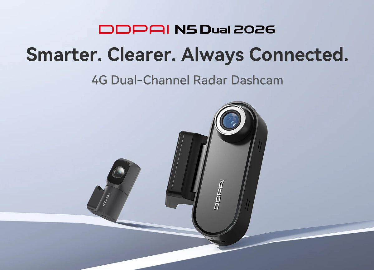 DDPAI N5 Dual 4K Dash Cam Front and Rear Ultra HD Dash Camera with NightVIS ADAS GPS 32GB EMMC Radar Parking Mode Video Recorder