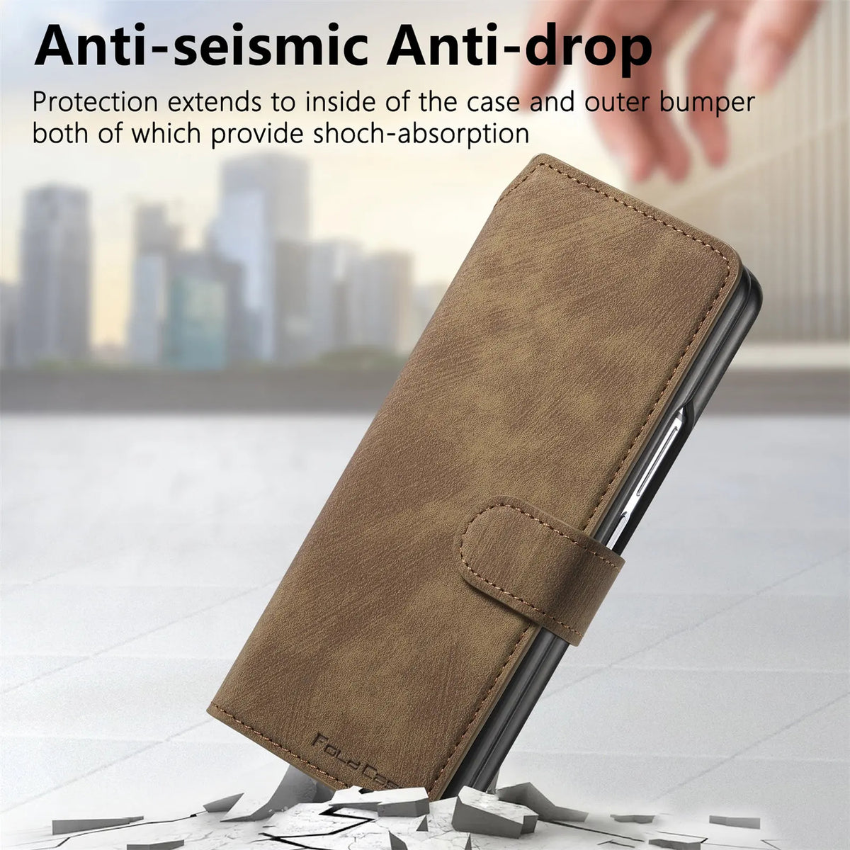 2 in 1 Detachable Cards Solt Wallet Flip Book Case For Samsung Galaxy Z Fold 6 5 5G Fold6 Fold5 Removable Bag Magnetic Cover