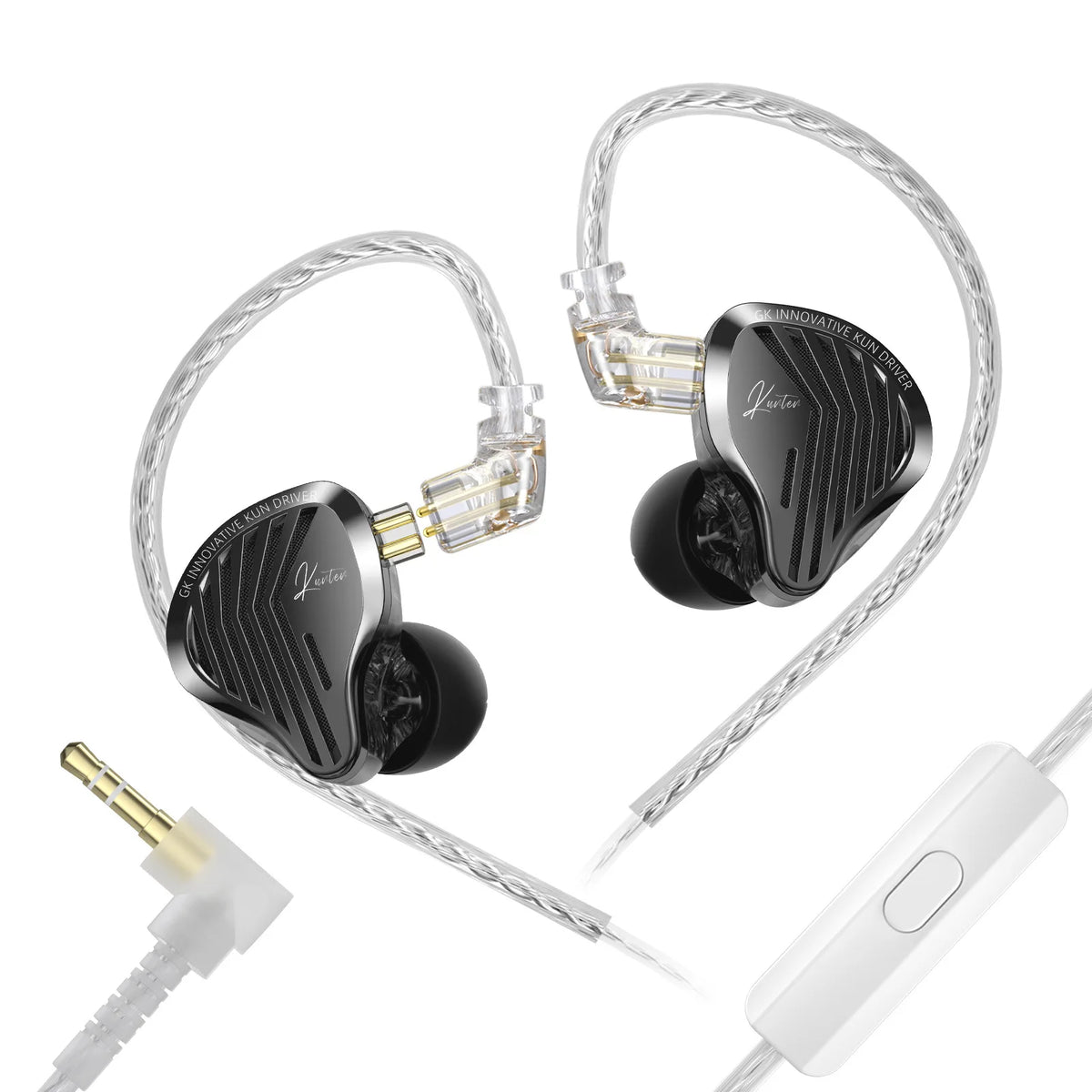 GK-KUNTEN Wired Earphones Flagship Single Motion In Ear Heavy Bass Fever HIFI High Quality Earphones