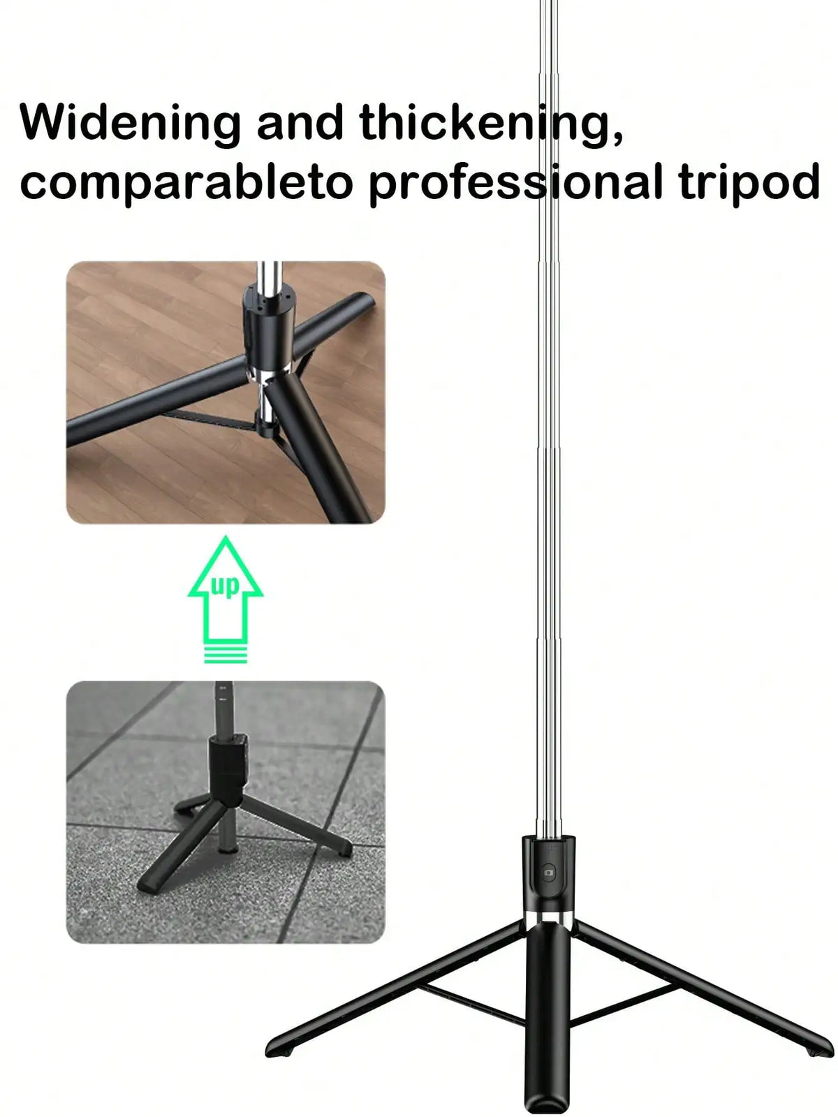 1700mm Selfie Stick Wireless Selfie Stick Phone Tripod Extendable Stand Foldable Monopod For Smartphones Balance Steady Shootin