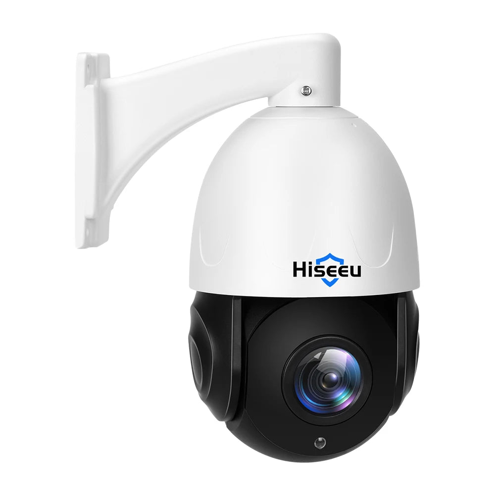 Hiseeu 8MP PTZ POE Camera 30X Optical Zoom Outdoor 2-Way Audio Color Night Vision Street Surveillance IP Camera IP66 Waterproof