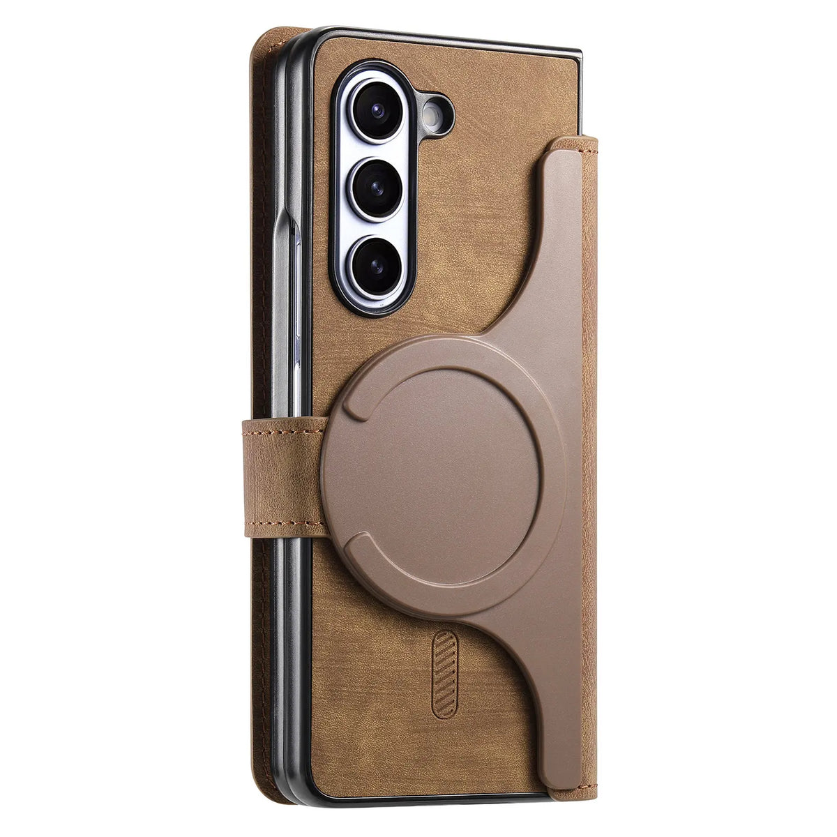 2 in 1 Detachable Cards Solt Wallet Flip Book Case For Samsung Galaxy Z Fold 6 5 5G Fold6 Fold5 Removable Bag Magnetic Cover