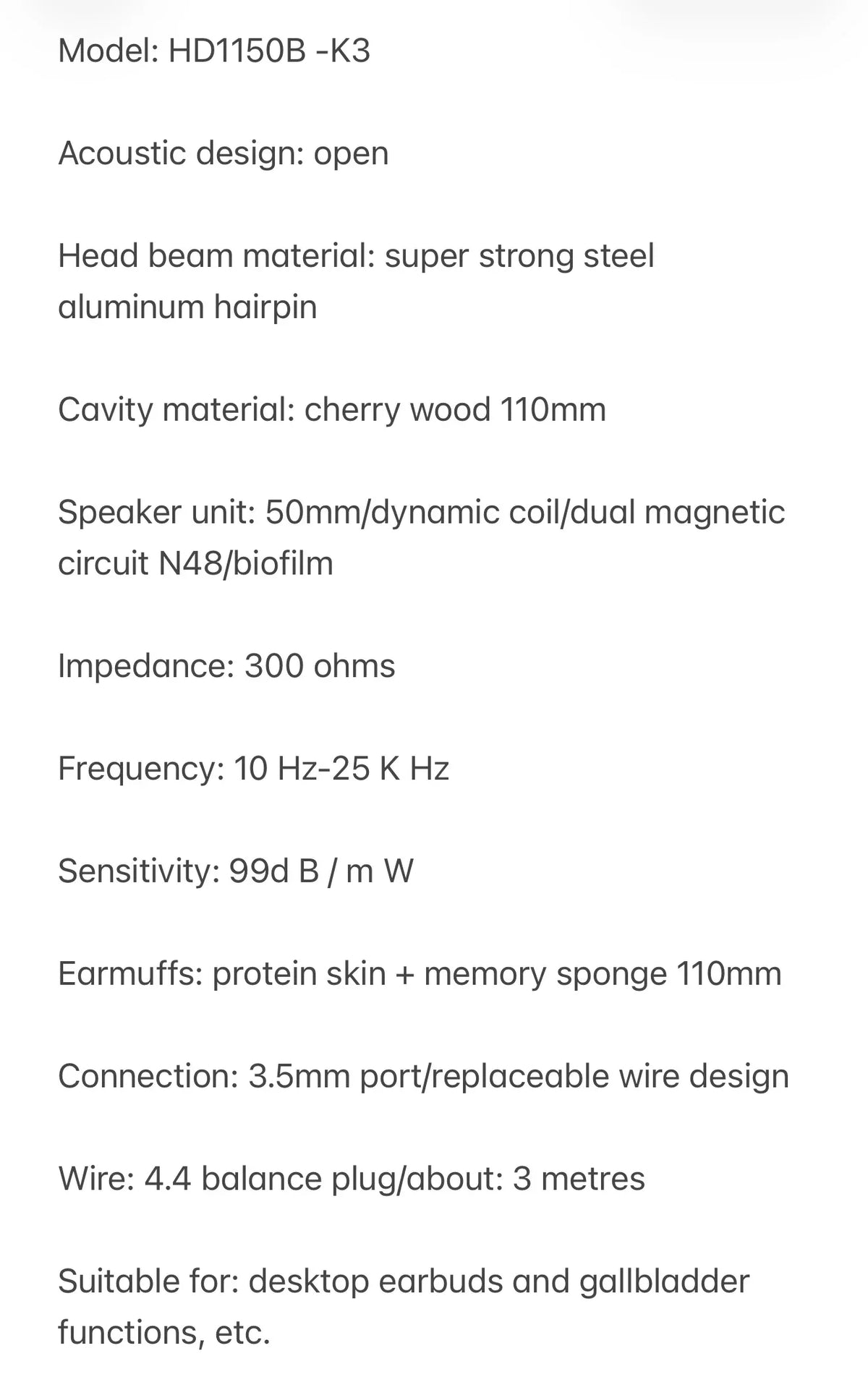 Closed-back Music Analysis Over-ear Headphones with 50mm Bio-diaphragm Monitoring Headsets