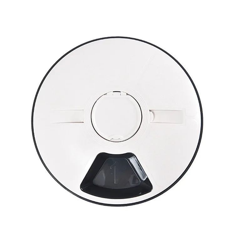 Pet Automatic Feeder Portion Control Digital Timer Detachable Dogs Cats Anti Slip 6 Meal Trays with Voice Dry Wet Food Feeding