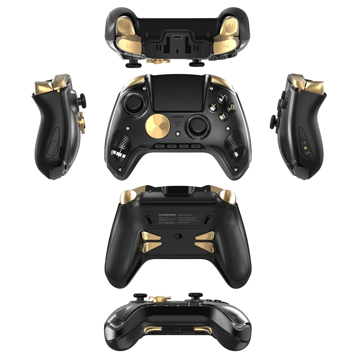 Anbernic RG G01 / RG P01 Retro Games Controller Hall Effect Triggers XBOX Gamepad for PC Android IOS Steam Linux Supports Bluetooth 5.3/Wired/2.4G Wireless