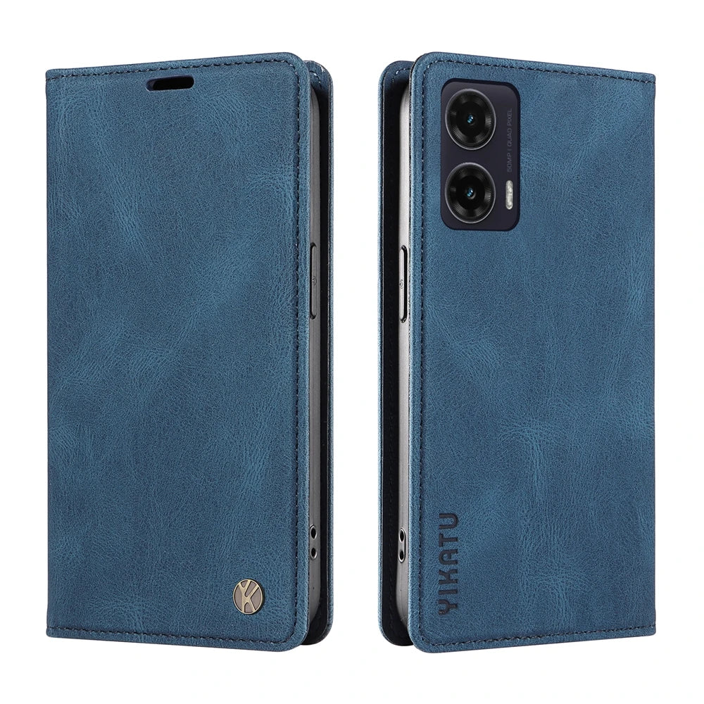 Leather Flip Case For Motorola Moto G86 G85 G84 G75 G56 G55 G54 G53 G04 G05 G14 G15 G32 G34 G35 EDGE 40 50 60 Neo Pro Fusion 5G