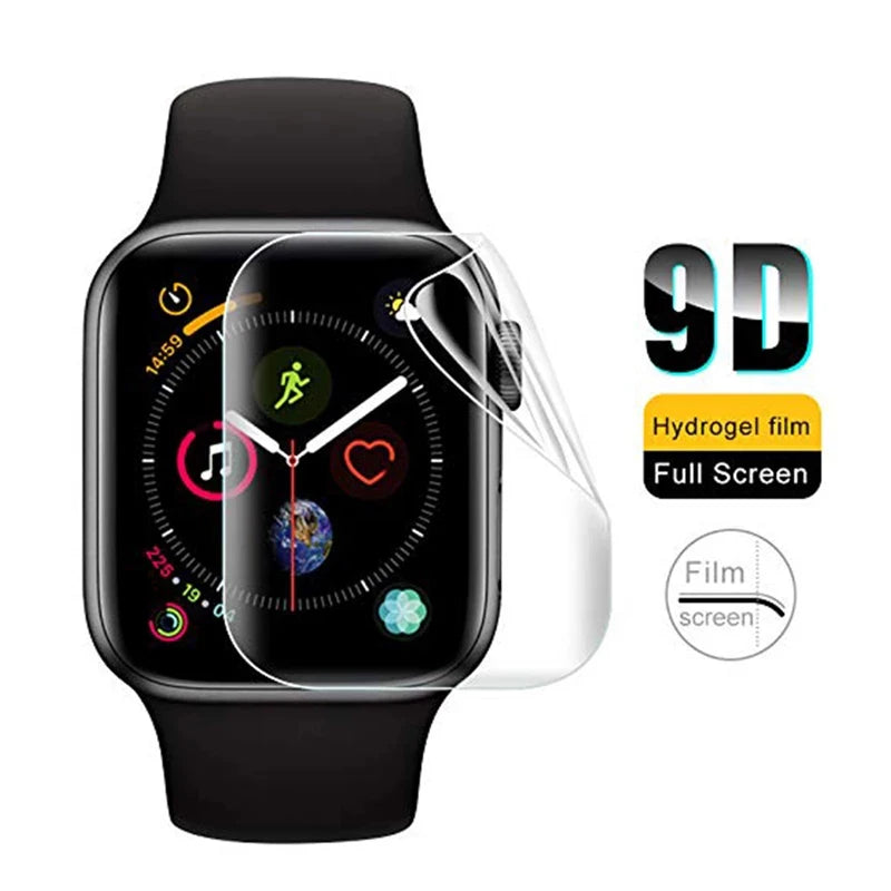 Soft Hydrogel Film For Apple Watch 9 8 7 6 5 4 SE 45mm 44mm 42mm 41mm 40mm 38mm Screen Protector Watch Series Ultra 3 2 1 49MM