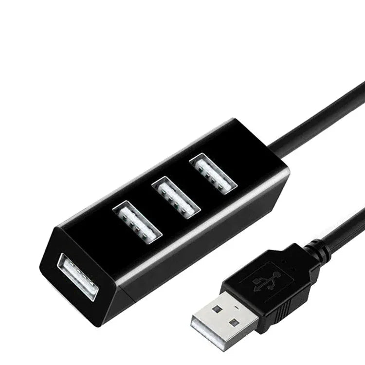 4 in 1 USB 2.0 Hub Multi USB Splitter Power Adapter High Speed 4 Port All In One For PC Windows Computer Accessories