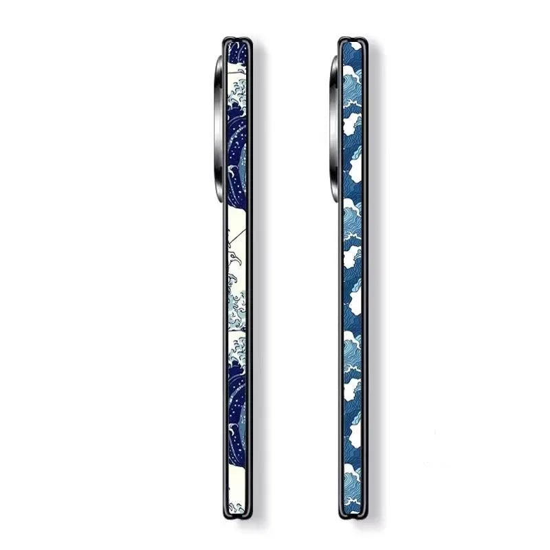 2PCS Pain Color Frosted Hinge Skin For VIVO X Fold2 X Fold3 Side Skin Hinge Protector Film Cover Wrap Sticker