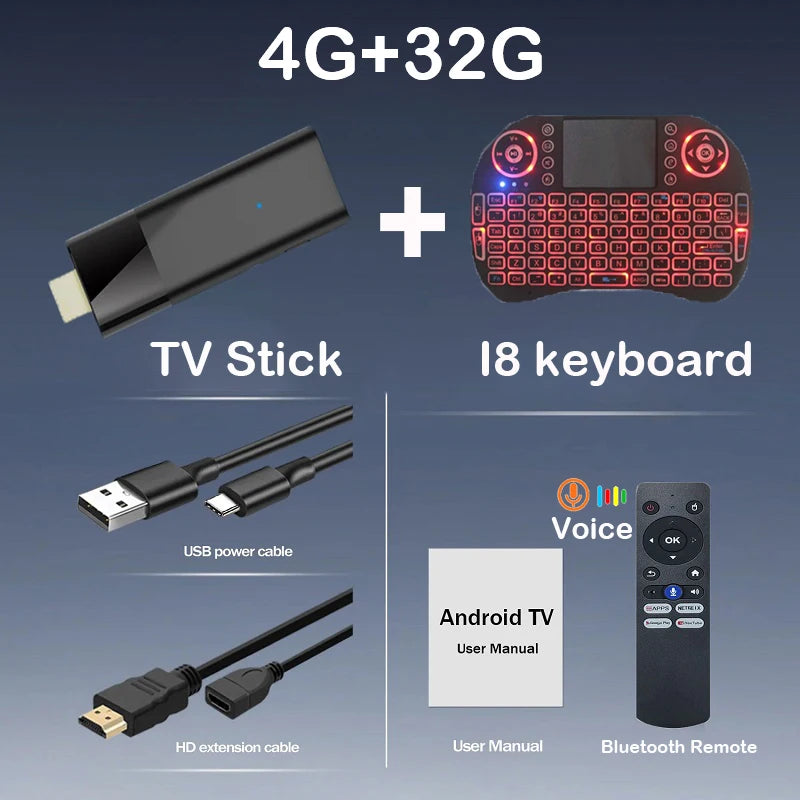 Android 16 TV Stick 4K Allwinner H313 Dual Wifi 2.4G/5.8G Quad Core HDR RAM 4GB ROM 32GB 64GB 128GB Home Theater Media Player