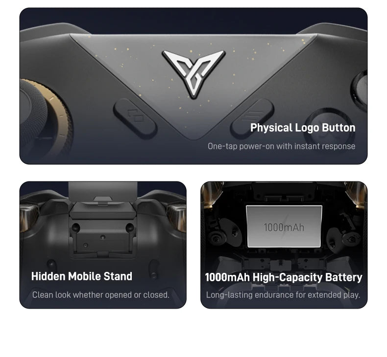 Flydigi Vader 5 Pro V2 Global Version Wireless Bluetooth Gamepad for PC NS Mobile + 2nd Gen Phone Holder | Phone User Optimized
