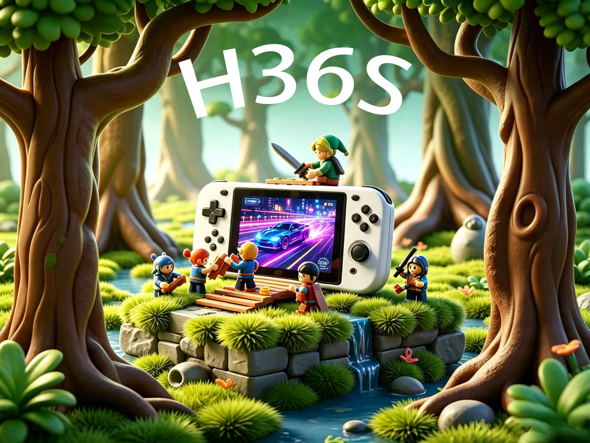SMARTDUDE H36S Retro Handheld Game Console with 3.5-inch IPS Screen Batocera System 64GB/128GB Portable Gaming Device