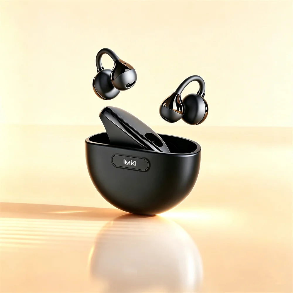 IMIKI SP2 Open Ear Clip on Sports Super Bass Earbuds Wireless Bluetooth 6.0 Earphones OWS Running Headphones Waterproof Ear Buds