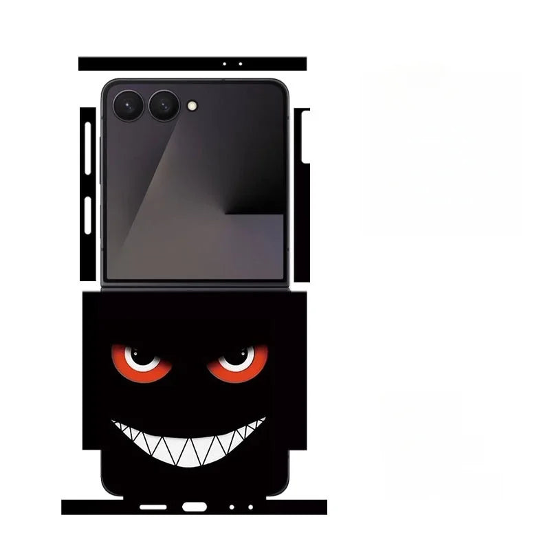 Skin For Samsung Galaxy Z Flip 7 6 5 4 3 Back Film Sticker Full Cover Protective Decal Wrap Side Frame Back Screen Protector