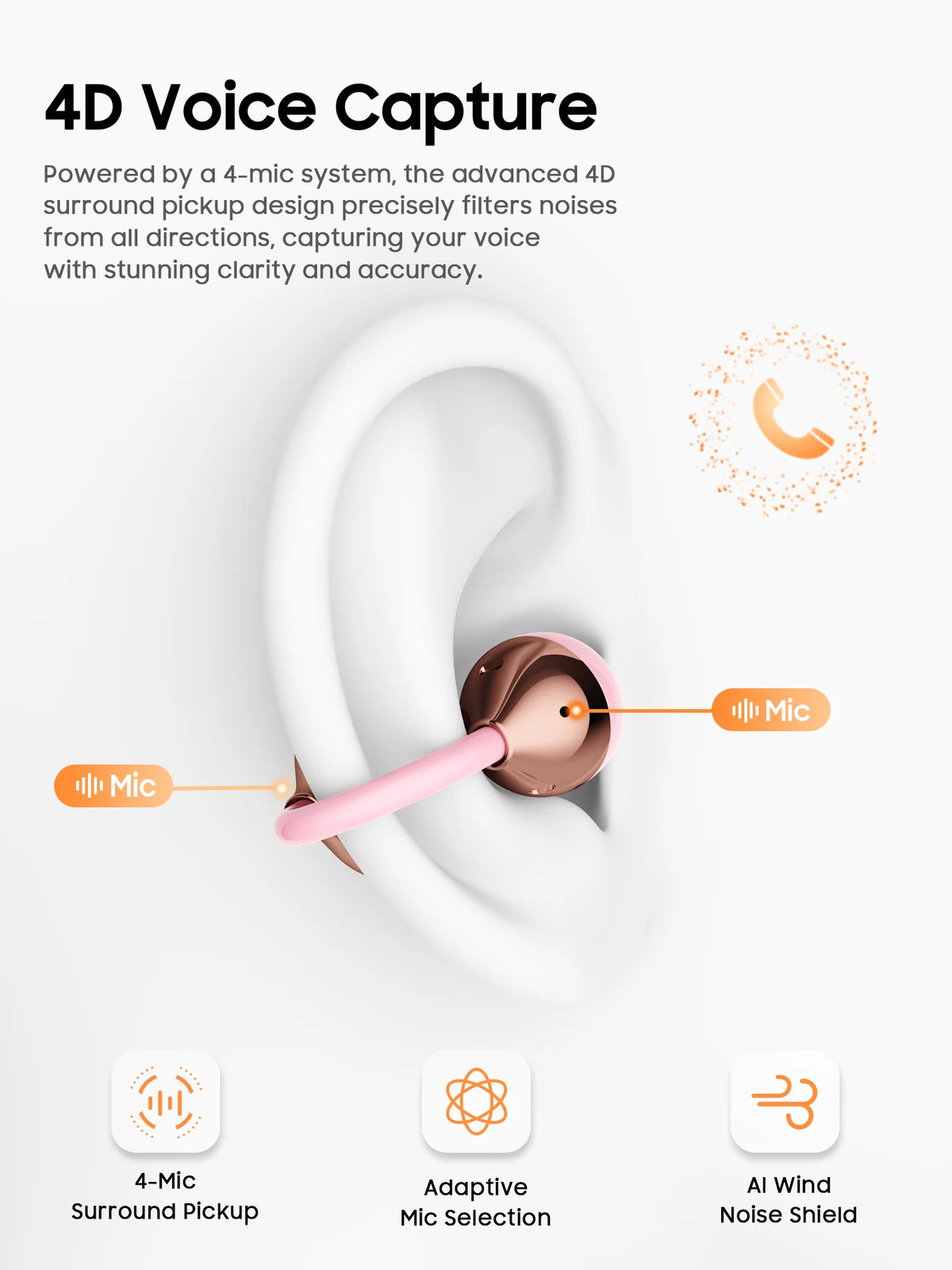 IMIKI SP2 Open Ear Clip on Sports Super Bass Earbuds Wireless Bluetooth 6.0 Earphones OWS Running Headphones Waterproof Ear Buds