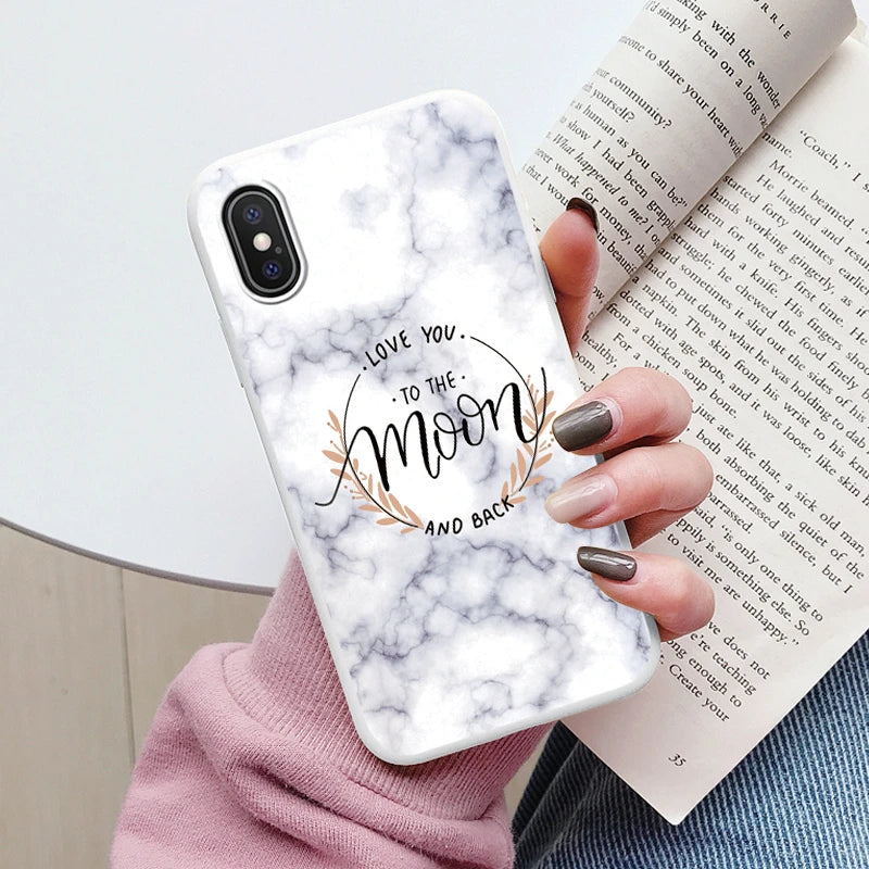Fashion Marble Cover For iphone X XS MAX Soft Protective Cases Silicone Coque Bumper Fundas For iphone X XSMA iphoneX Shell Bags