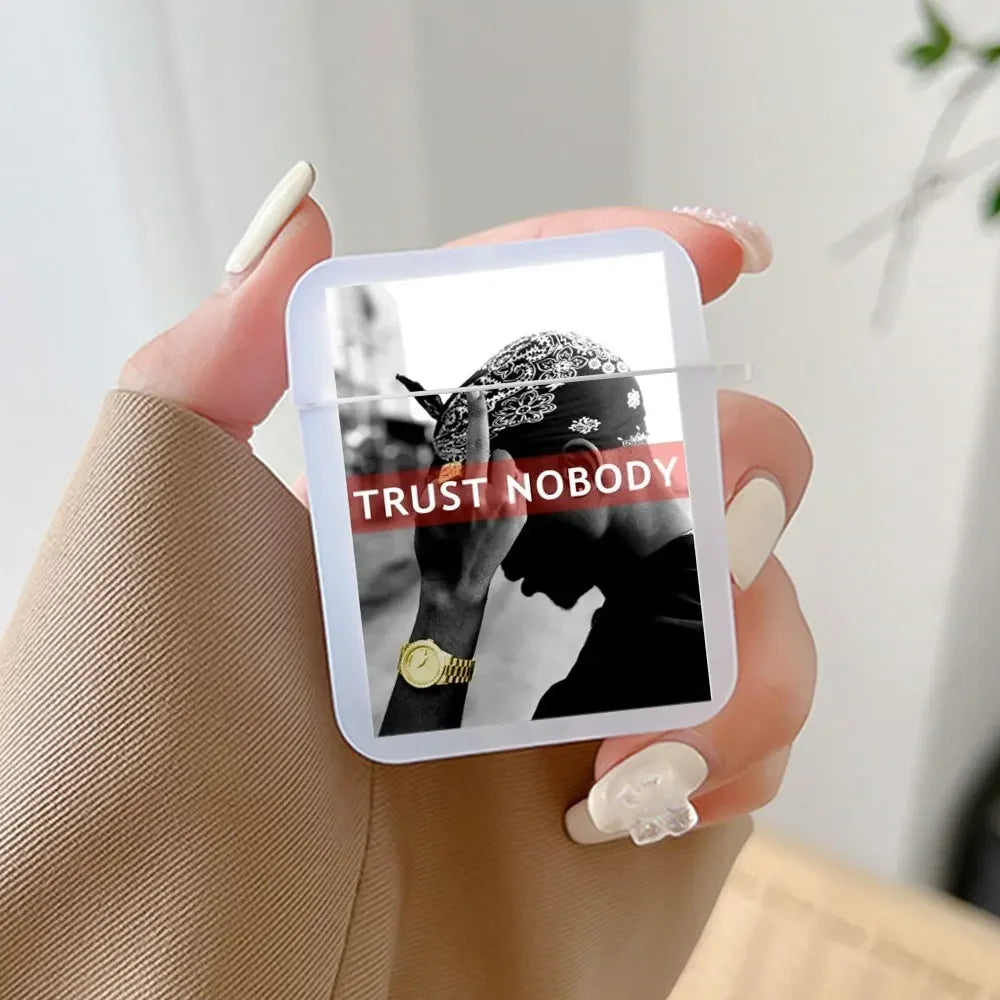 Rapper 2Pac Tupac Shakur Earphone Case for Airpods 3 3rd 4 4th Wireless Headphone Cover Air Pods Pro 3 2 1 Shockproof Fundas