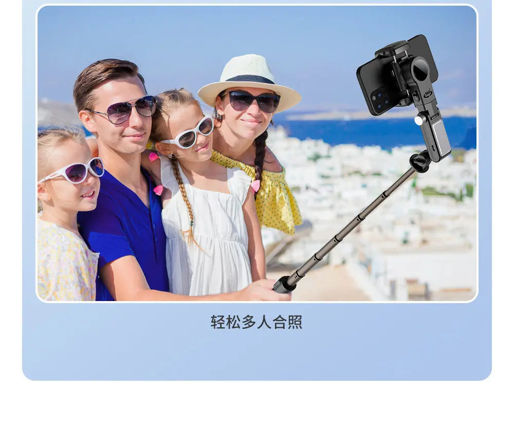 Auto 360° Face Tracking Handheld Gimbal Stabilizer Foldable Selfie Stick Anti-shake Smartphone Holder Live Vlog Shooting Holders