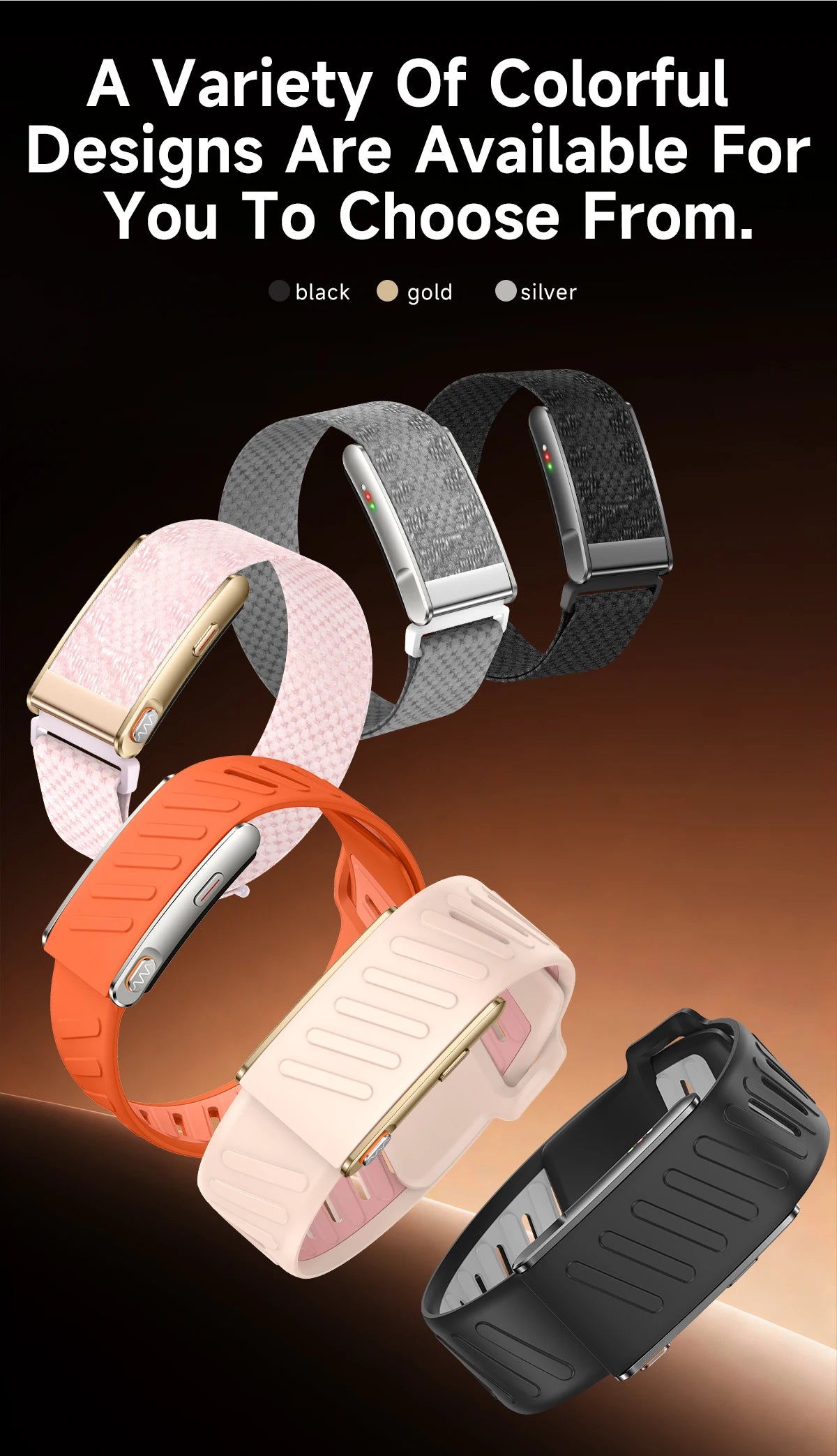 2026 New Screenless ECG+PPG Health Smart Bracelets 24/7 Heart Rate SpO2 Blood Pressure Body Fat 3ATM Fitness Tracker Smart Band