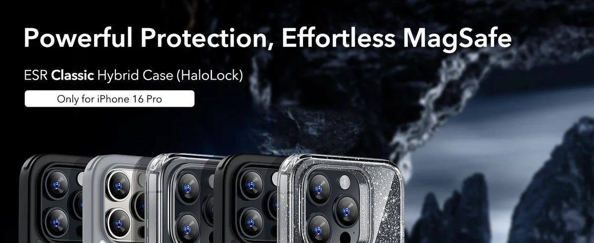 ESR for iPhone 16/15/14 Pro Max Magnetic Case for iPhone 16/15/14/13/16e Protective Case with HaloLock Powerful Back Cover