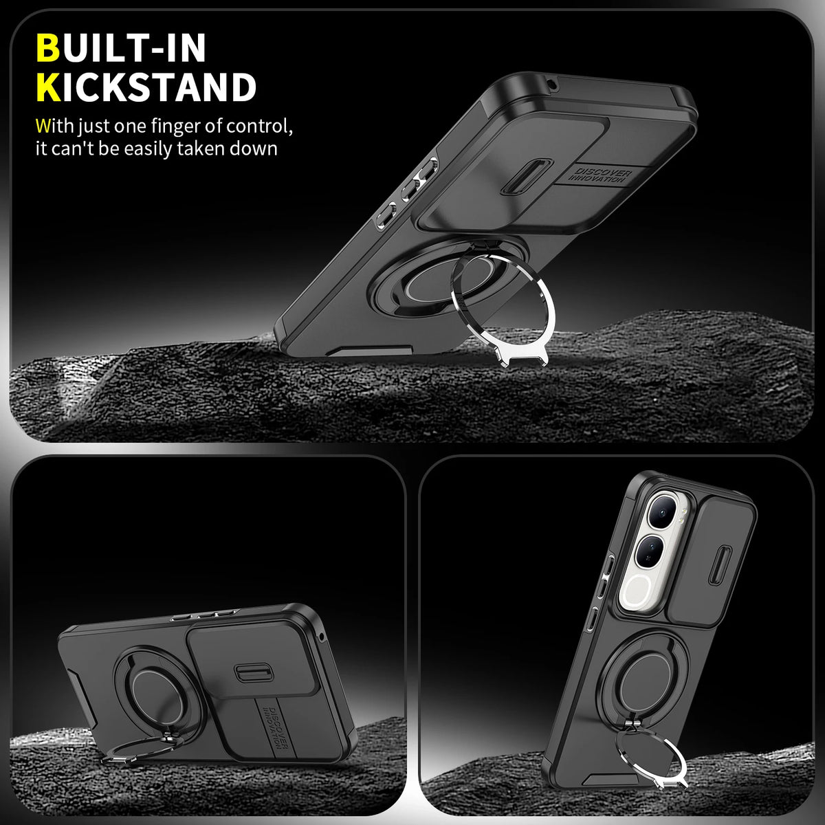 For Vivo V40 SE 80W Case Vivo V40 lite 4G 5G IDN Cover Y200 Magnetic Ring Armor Camera Lens Case Magsafe Wireless Charge Cover