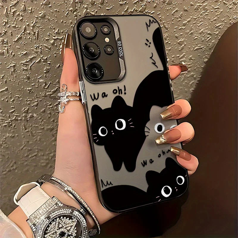Fashion Leopard Pattern Hard Phone Case For Samsung Galaxy S25 Ultra Case Samsung S24 Ultra S26 S23 FE S22 S 25 Back Cover Funda