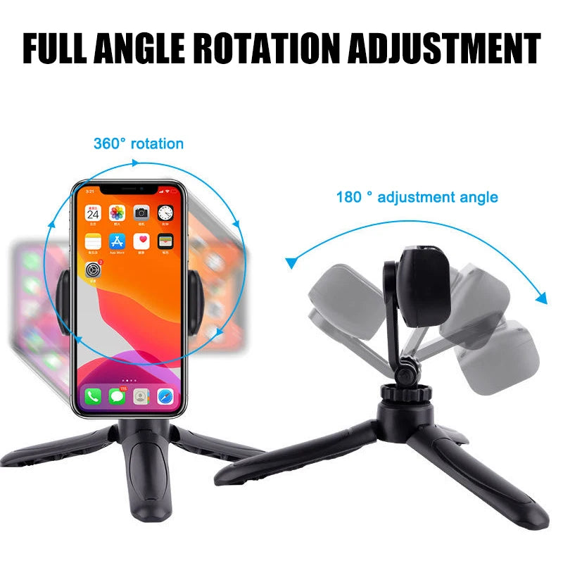 Mini Adjustable Portable Phone Tripod 360 Rotation Simple HolderPhone Tripod360 Rotation,Simple Holderfor Phone