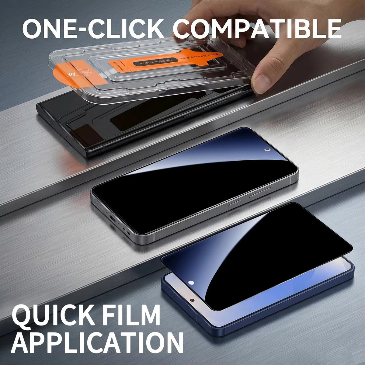 1-4pcs For Samsung S26 Ultra S26 Edge S26 S25 Ultra S25 Plus S25 Edge S24ultra S24 S22 Privacy Tempered Glass Fingerprint Unlock