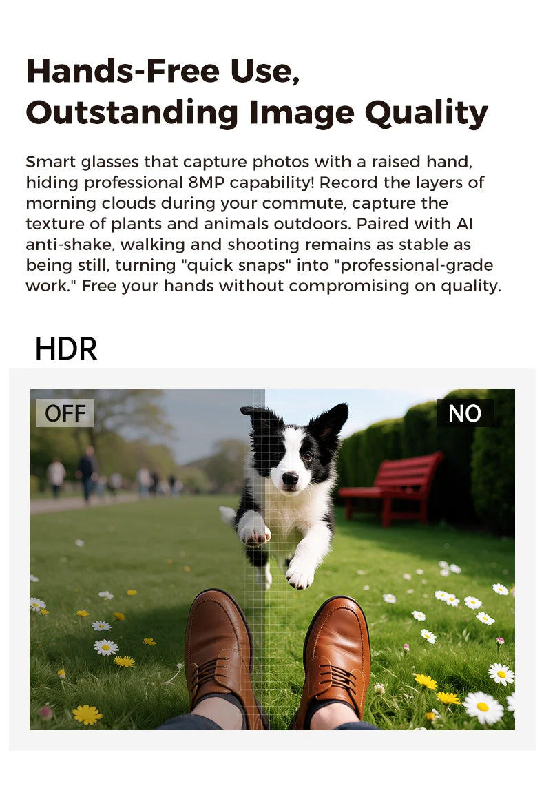 New 2026 Smart Camera Glasses, 1200P Recording, 8MP Photo, 32GB Storage, WiFi App Transfer, Bluetooth Music Call Eyewear Outdoor