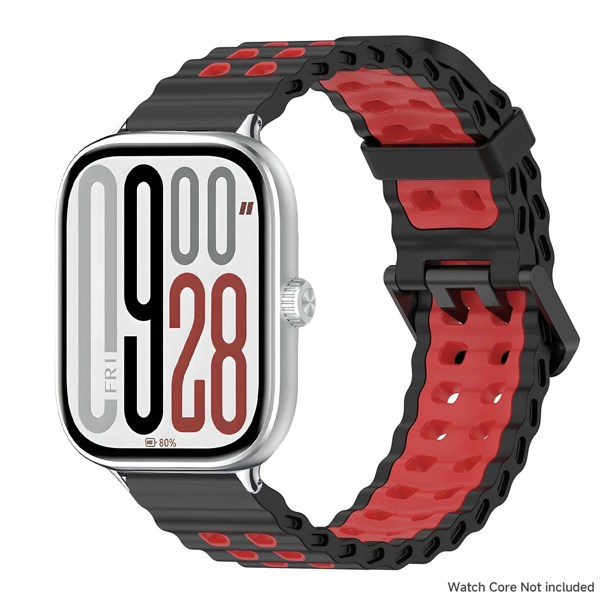 Soft Silicone Strap for Redmi Watch 6 5 4 Sports Two Tone Wristband for Xiaomi Mi Band 8 9 Pro Adjustable Rubber Wristband