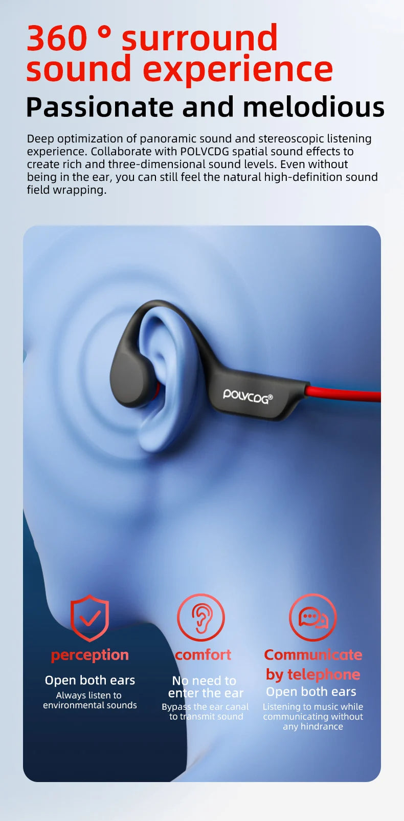 POLVCDG Bone Conduction Headset X7 IPX8 32GB Memory 5.3 Bluetooth Wireless Headset with Microphone Waterproof Swimming 2023new