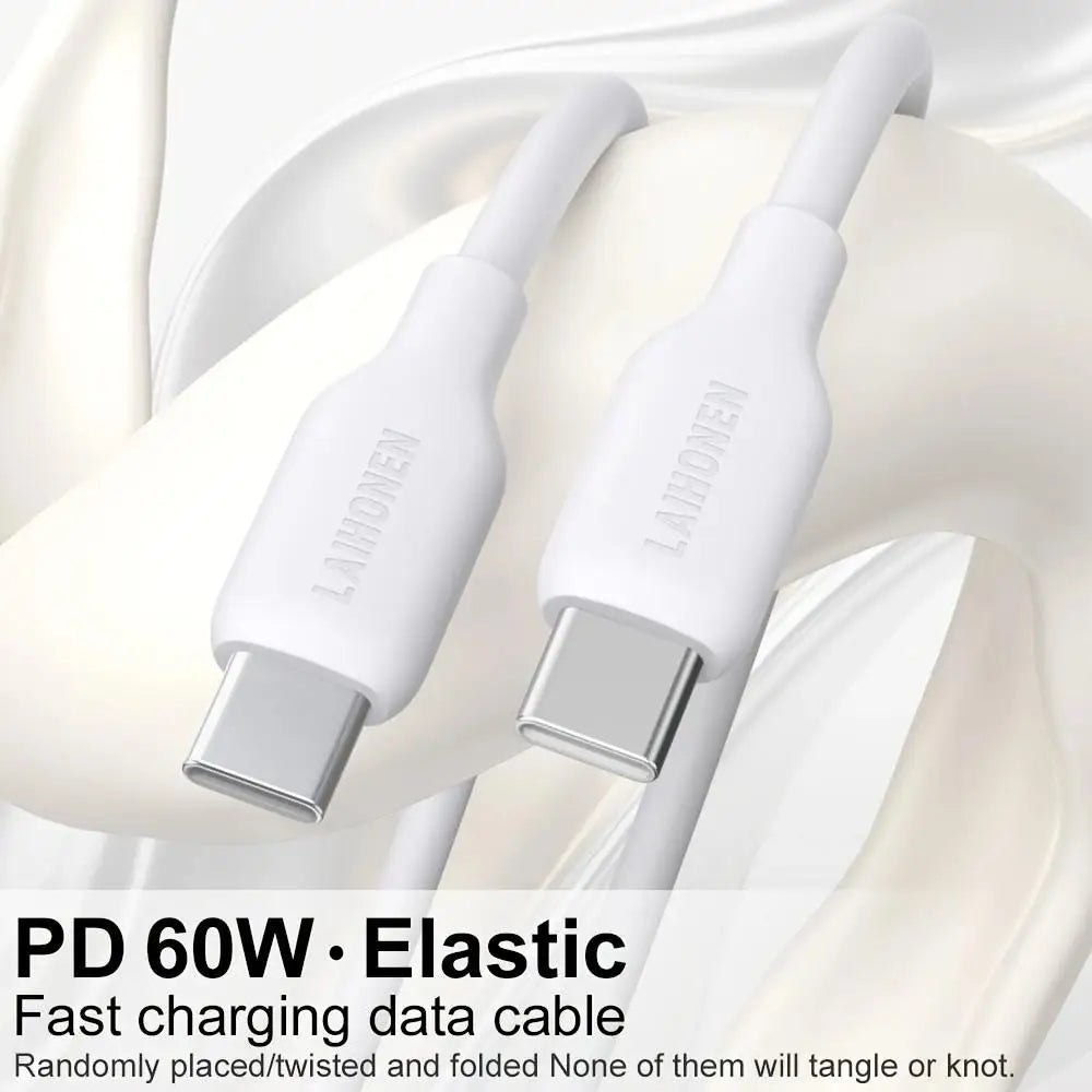 LAIHONEN USB C to Lightning Fast Charging Cable, Flexible Silicone Durable, For iPhone 13 12 11 Pro Max X XS XR iPad