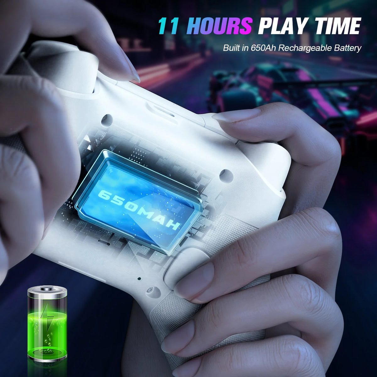 Turpow RGB Gamepad For Xbox One Controller,Xbox Seris S/X Dual Vibra 6Axis Gyroscope Wireless Game Xbox Console
