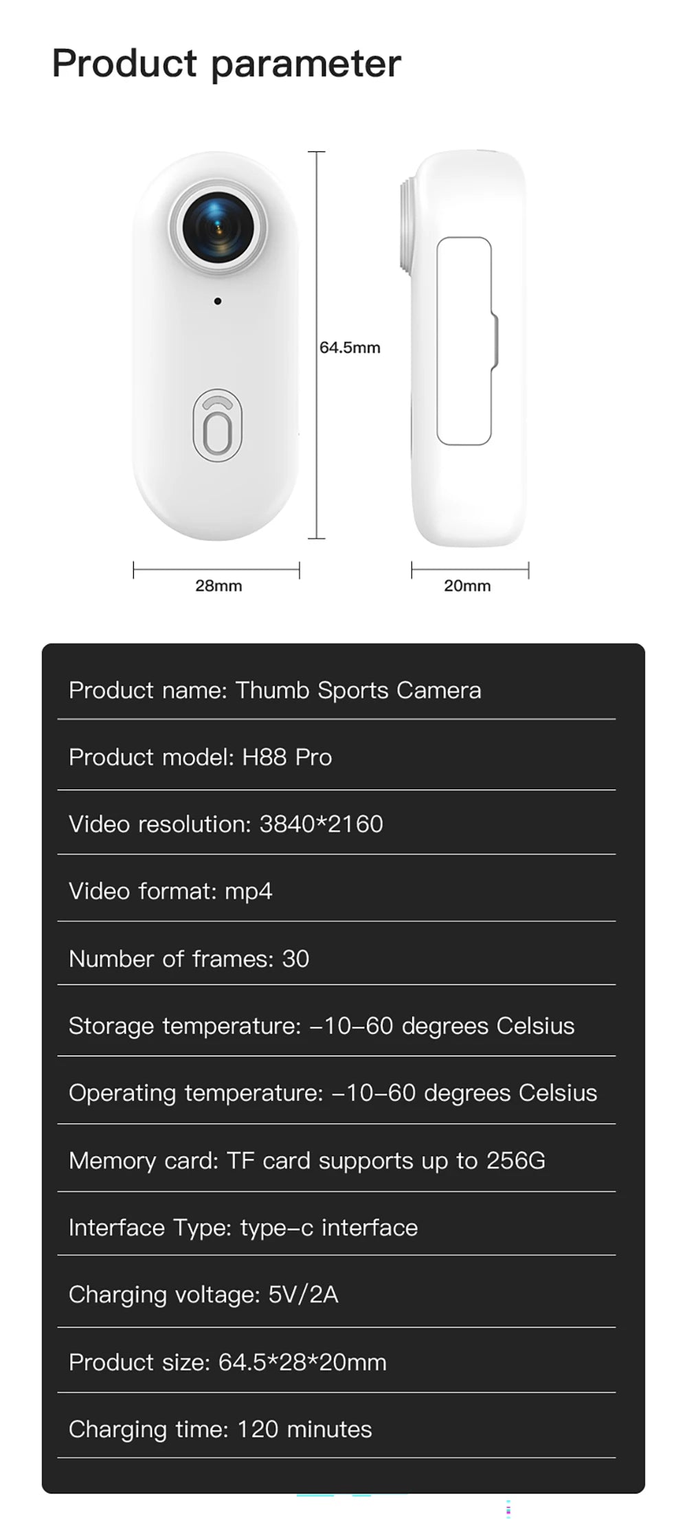 4K 1080P Mini Body Camera Helmet Handlebar Motorcycle Road Sport Cam Battery Body cam POV Vlog Sports Action Wifi H88 camera