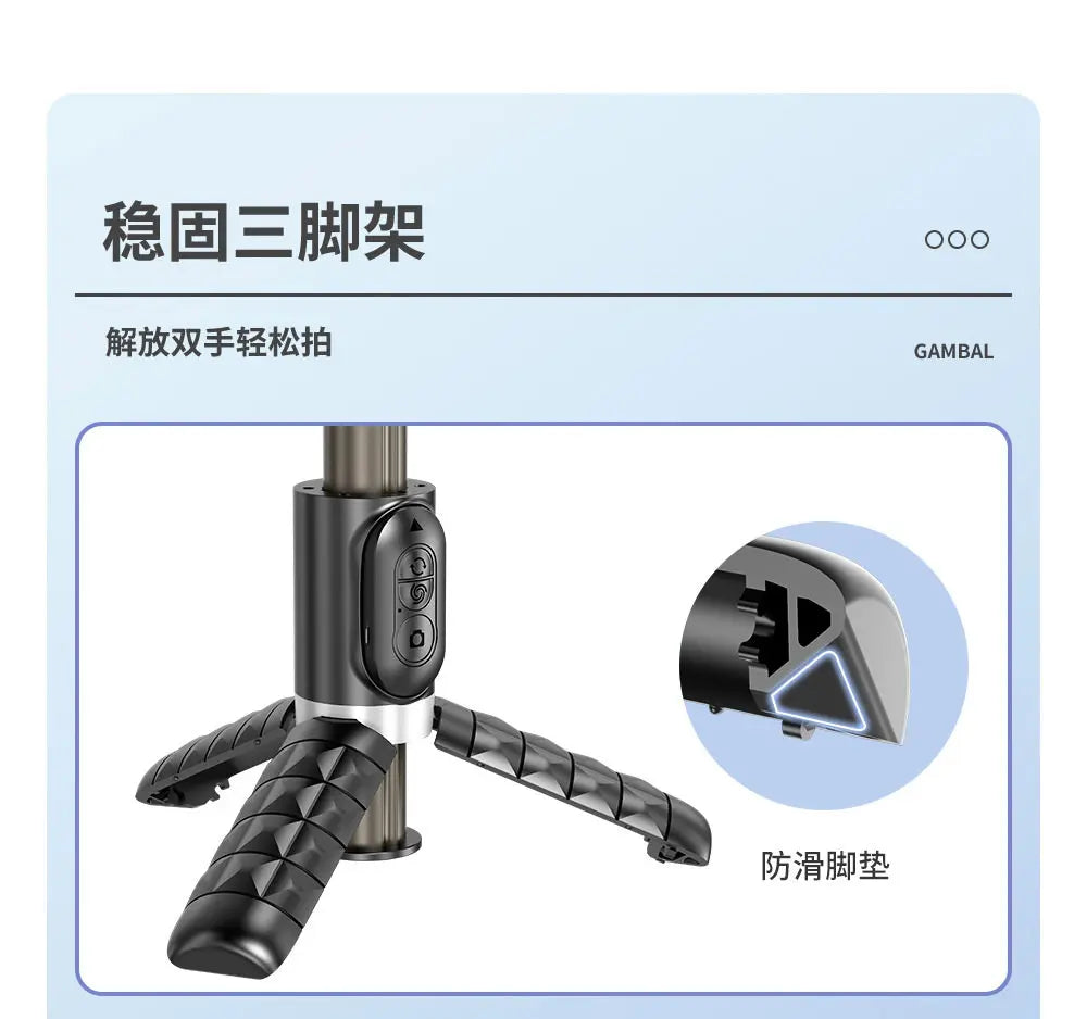 Auto 360° Face Tracking Handheld Gimbal Stabilizer Foldable Selfie Stick Anti-shake Smartphone Holder Live Vlog Shooting Holders