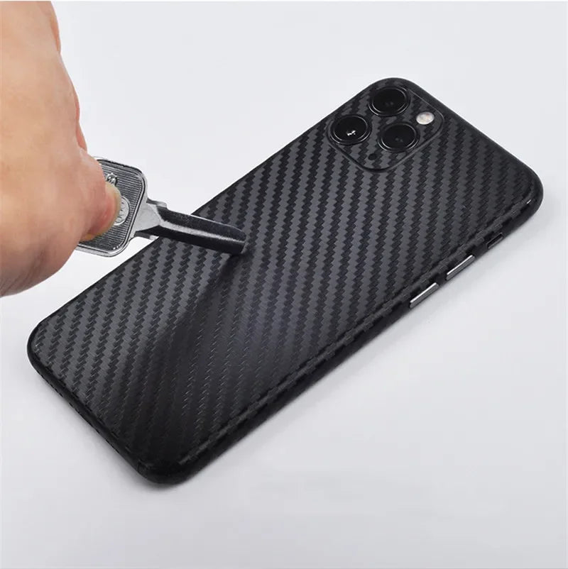 Carbon Fibre Phone Back Film Sticker For iPhone 15 Pro Max PVC Ultra Thin Film Phone Protector For iPhone 15Plus Accessories