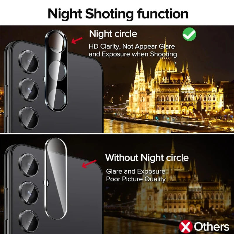 2+2 Fingerprint Scanning Glass for Samsung S25 S26 S24 S23 S22 S21 Screen Protector for Galaxy S25 Ultra Camera Protector S24 FE