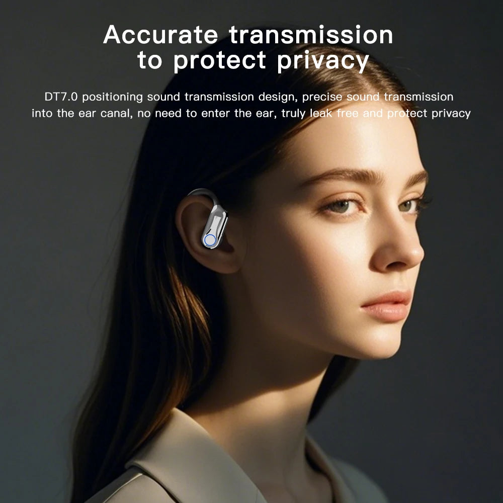 TWS Bluetooth Earphones With Microphones Sport Ear Hook LED Display Wireless Headphones HiFi Stereo Earbuds Waterproof Headsets