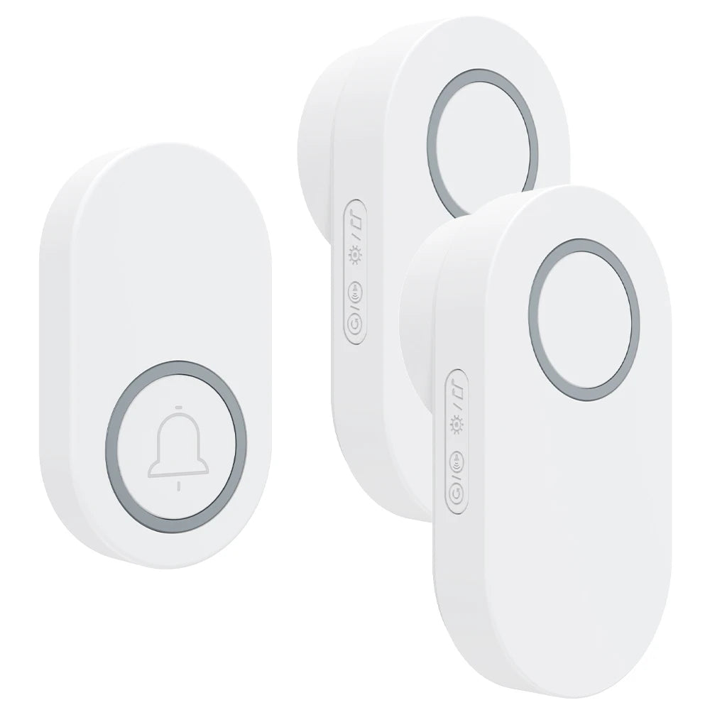 Hococa US/EU/UK Plug Outdoor Wireless Doorbell 60 Songs Melodies Waterproof Welcome Door Bell 200m Remote Call Bell With Battery