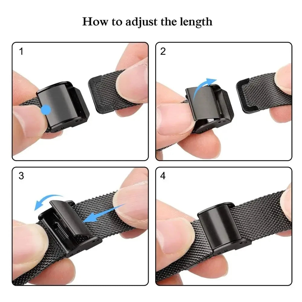 Milanese Strap for Apple Watch 44mm 40mm 45mm 41mm 46mm 42mm 49mm Metal Bracelet iWatch Series 12 11 10 Ultra 9 8 7 6 5 SE3 band