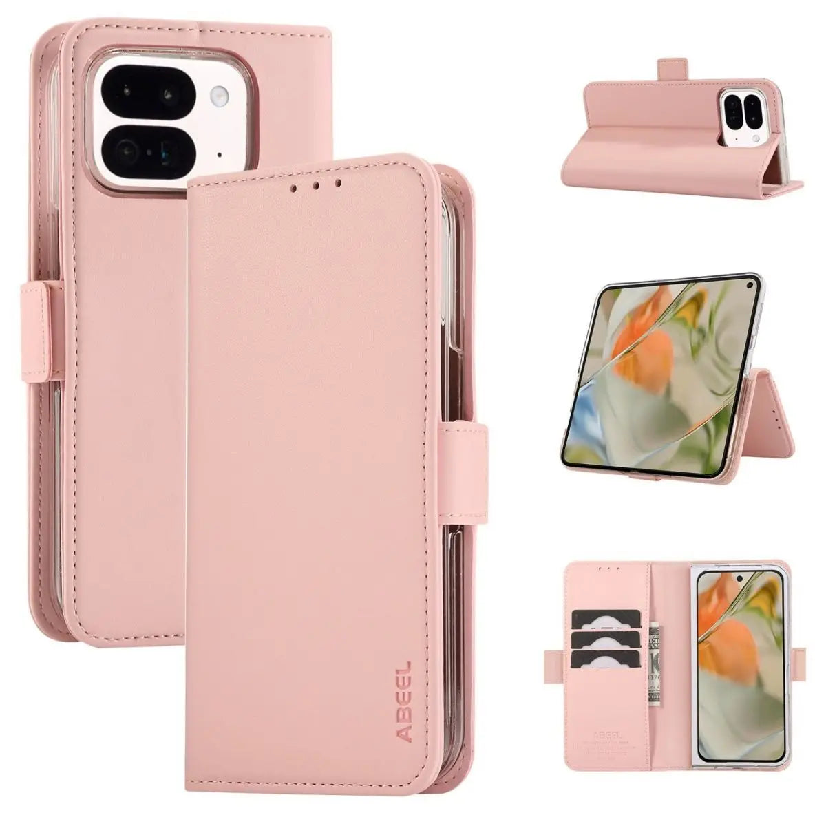 For Google Pixel 11 Pro Fold Case PU Leather Pattern Flip All Inclusive Phone Cover Fingerprint-Resistant Shockproof Bumper