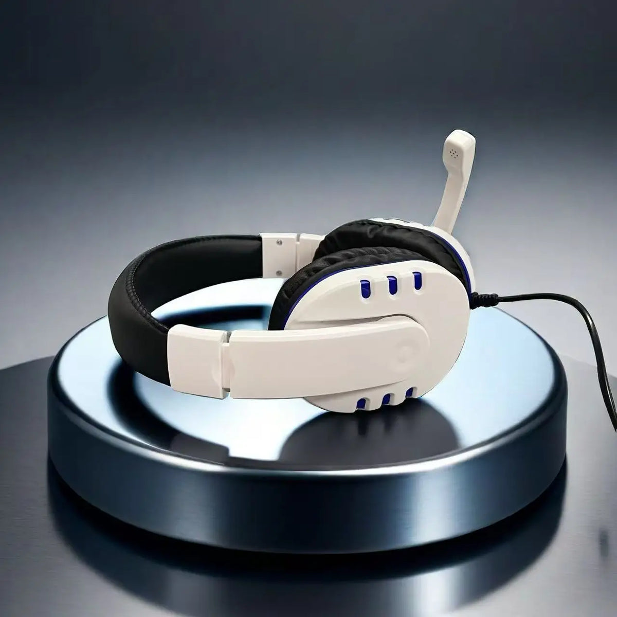 7260 Wired Headphones with Microphone,Suitable for work meetings、Study Recording、Entertainment Games,Compatible:PS4/PS5/Xbox One