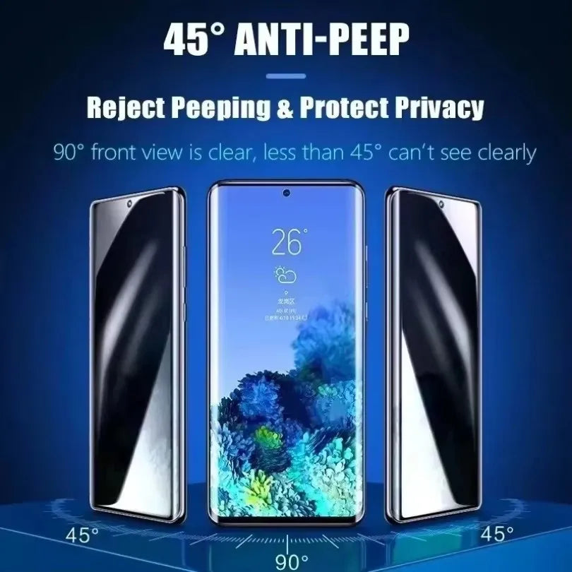 3Pcs Privacy Hydrogel Film For Samsung Galaxy S23 S22 S10 Plus S20 S21 FE S25 Edge Anti-spy Screen Protector Note 10Plus 20UItra