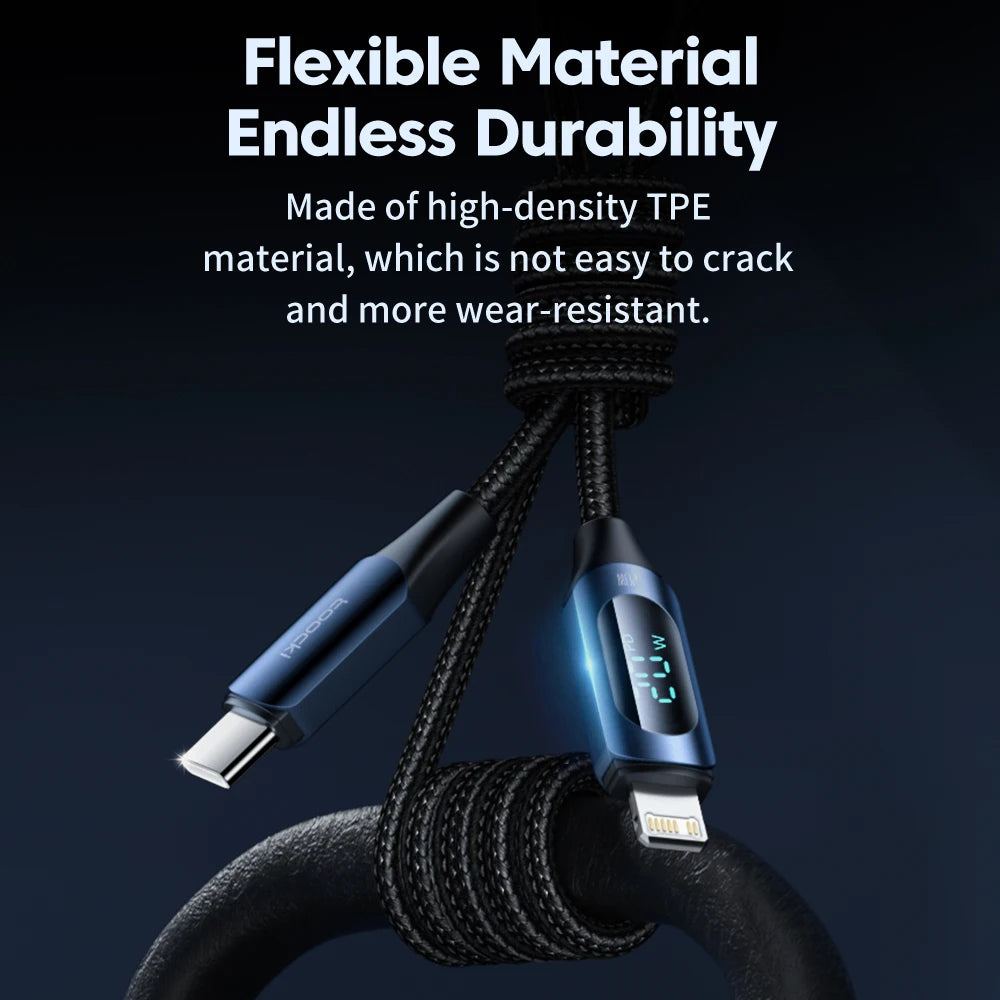 Toocki USB C Lighting Cable For iPhone 14 13 12 Pro Max X Xr 8 7 Plus PD 20W Fast Charger Lighting Data Wire Cord For iPad 1m